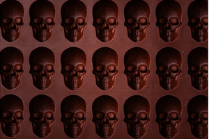 Silicon mold in shape of skull for, a Food & Drink Photo by Yulia Furman