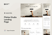 Alluna – Pilates Studio Landing Page, a Websites & App Template by peterdraw (Thumbnail 1 of 3)