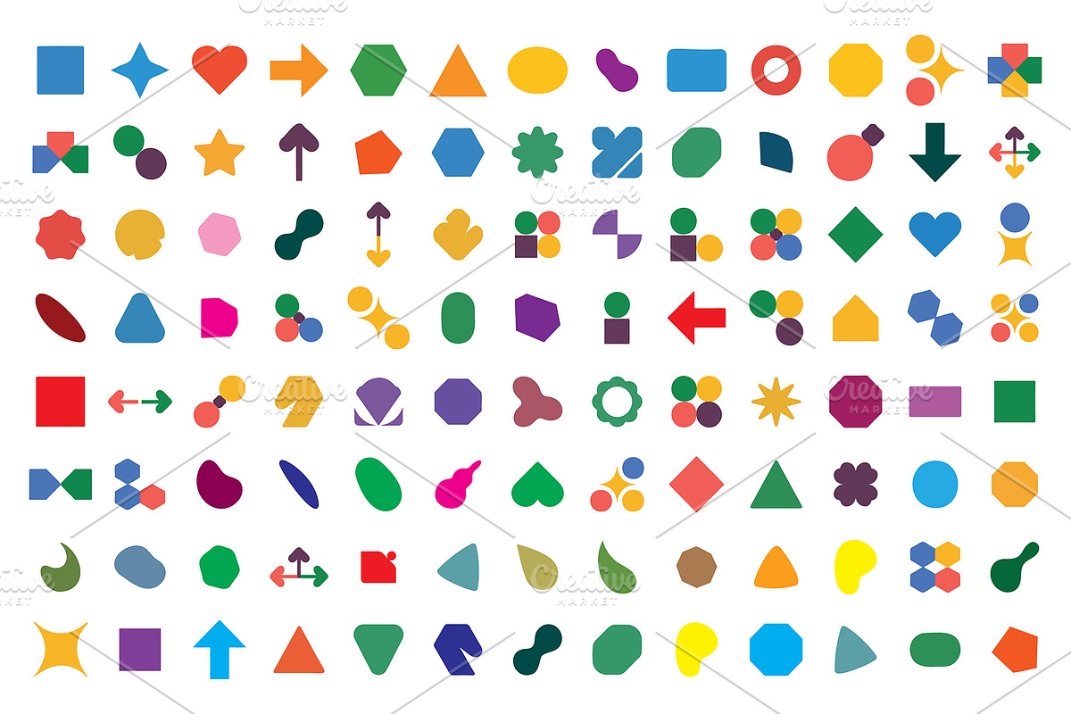 100 Abstract Geometric Shapes, an Object Graphic by ForhadGFX (Photo 3 of 3)