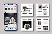 Minimal Fashion Social Media Design, a Social Media Template by MightyDesign (Thumbnail 2 of 8)