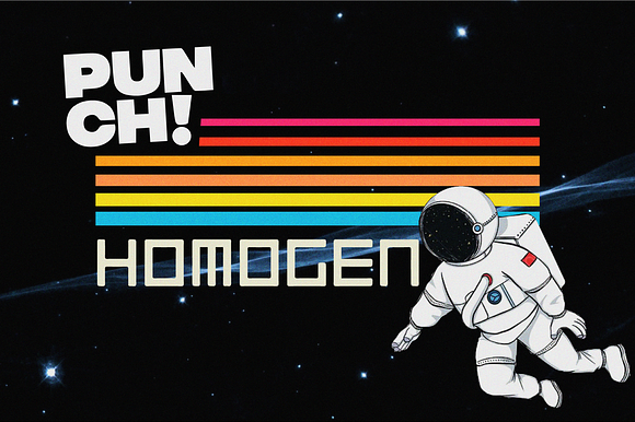 Homogen font preview 7
