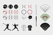 Baseball Set, an Object Graphic by Kessens (Thumbnail 1 of 3)