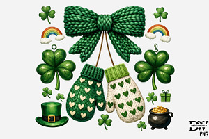 Coquette St Pattys Day Png, an Illustration by Designworld