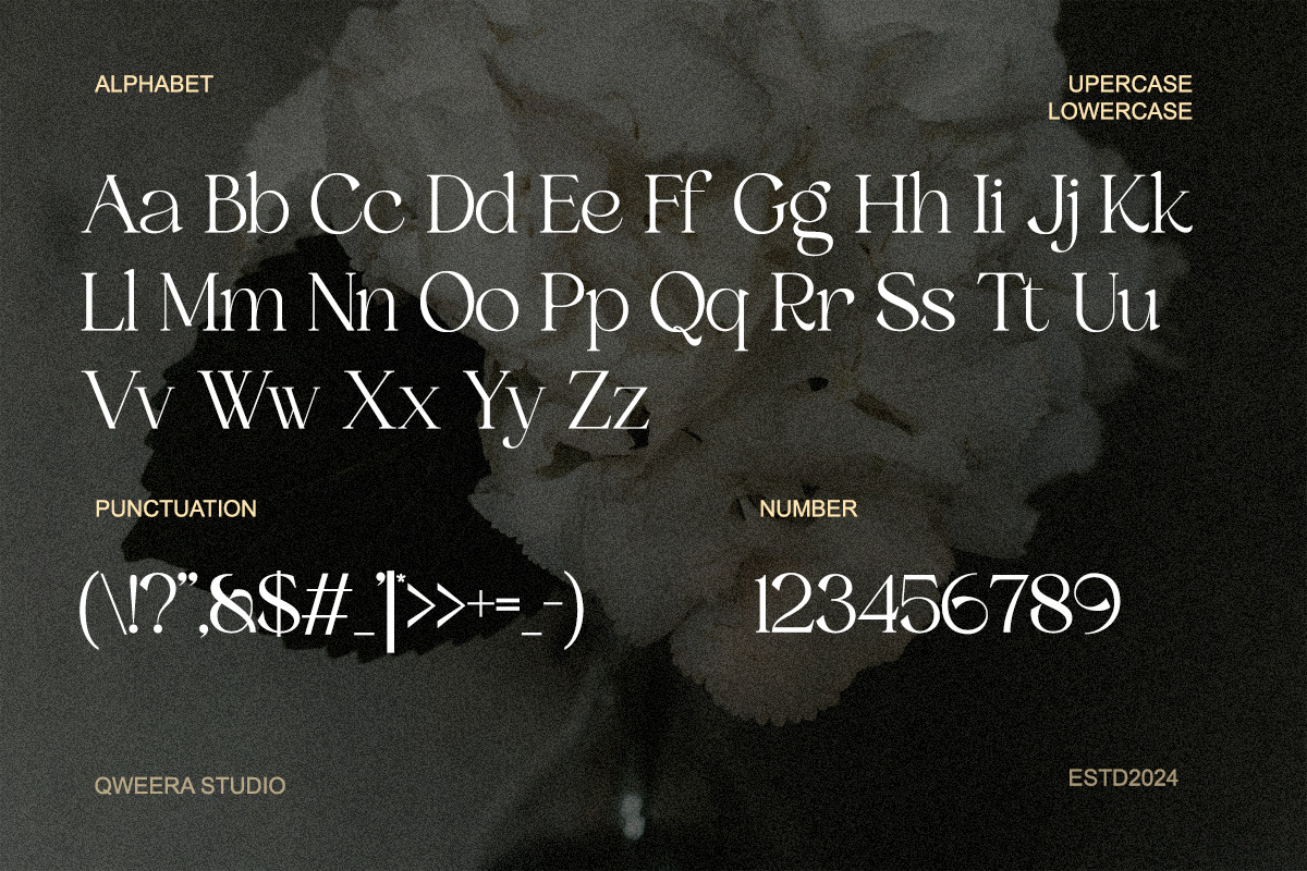 Royal Fleur - Elegant Luxury Serif, a Serif Font by Qweera Studio (Photo 10 of 12)