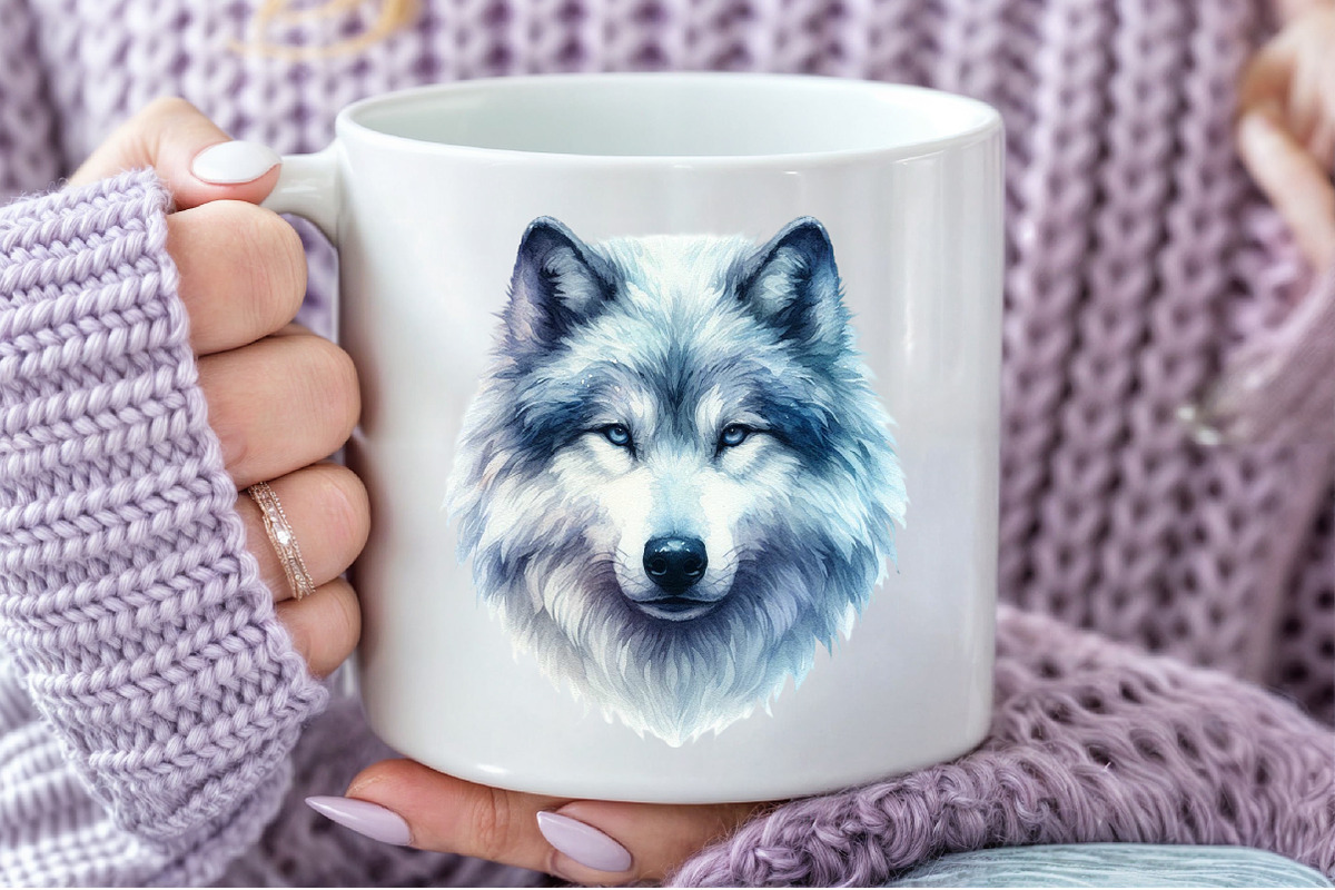Winter Wolves Clipart, an Illustration by Pixels.Craft (Photo 5 of 7)