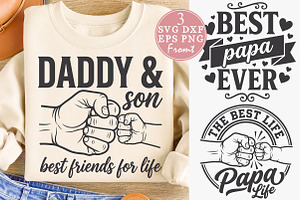 Daddy and Son Best Friends For Life, a Seasonal Illustration by Rose Art