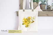 Watercolor Sunflowers Clipart, an Illustration by Ksenia Shmakova (Thumbnail 10 of 12)