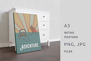Van Life Adventure Retro Posters, a Decorative Illustration by lokfrid (Thumbnail 5 of 8)