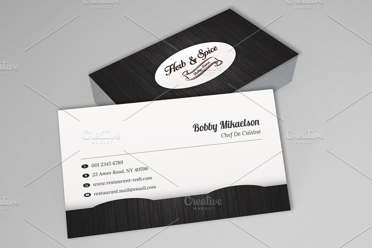 Tri-Fold Menu & Business Card, a Brochure Template by BettyDesign (Photo 4 of 4)