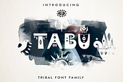 Tabu - Tribal Font Family, a Sans Serif Font by Struvictory.art (Thumbnail 1 of 9)