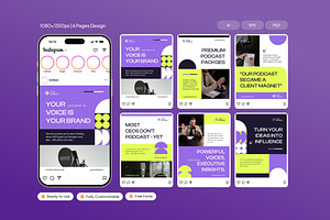 Business Podcast - Instagram Post, a Social Media Template by Izdihaar_Studio