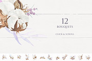 Spring Cotton and Dried Foliage, an Illustration by AnaPierceArt (Thumbnail 2 of 6)
