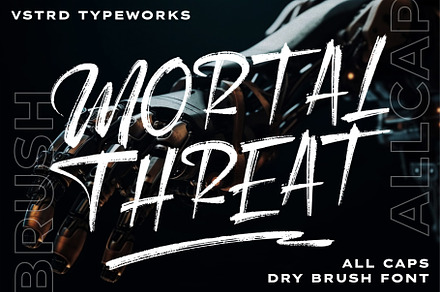 Mortal Threat - Dry Brush Font