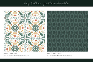 Big Folks Digital Paper Bundle DH