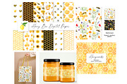 Honey Bee Watercolor Bundle, an Animal Illustration by Lemon design (Thumbnail 9 of 10)