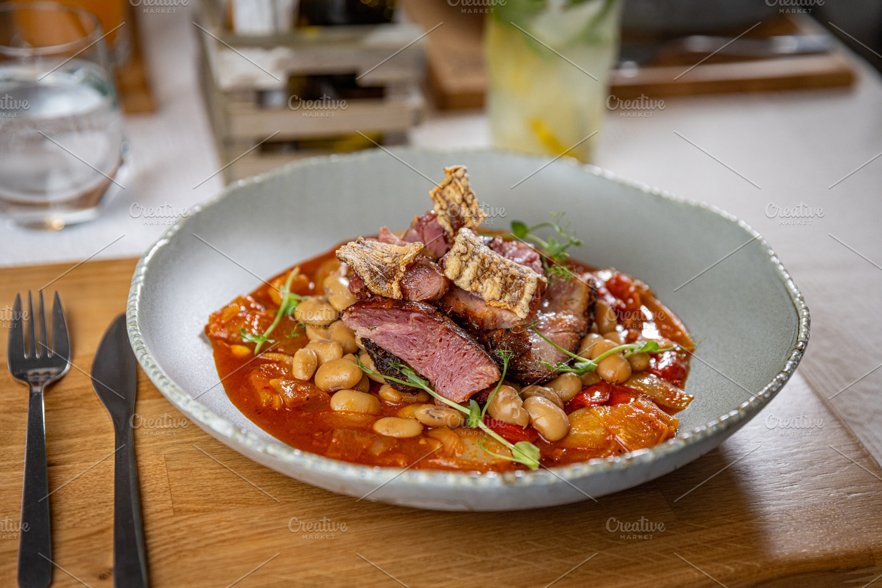 Roasted pork knuckle of ham, a Food & Drink Photo by Grafvision photography