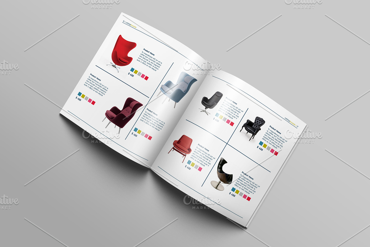 Square Interior Decor Catalog, a Magazine Template by Machel Design (Photo 5 of 11)