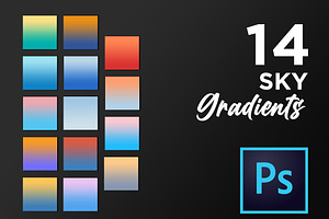 Photoshop sky gradients GRD