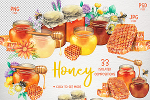 Watercolor Honey Collection