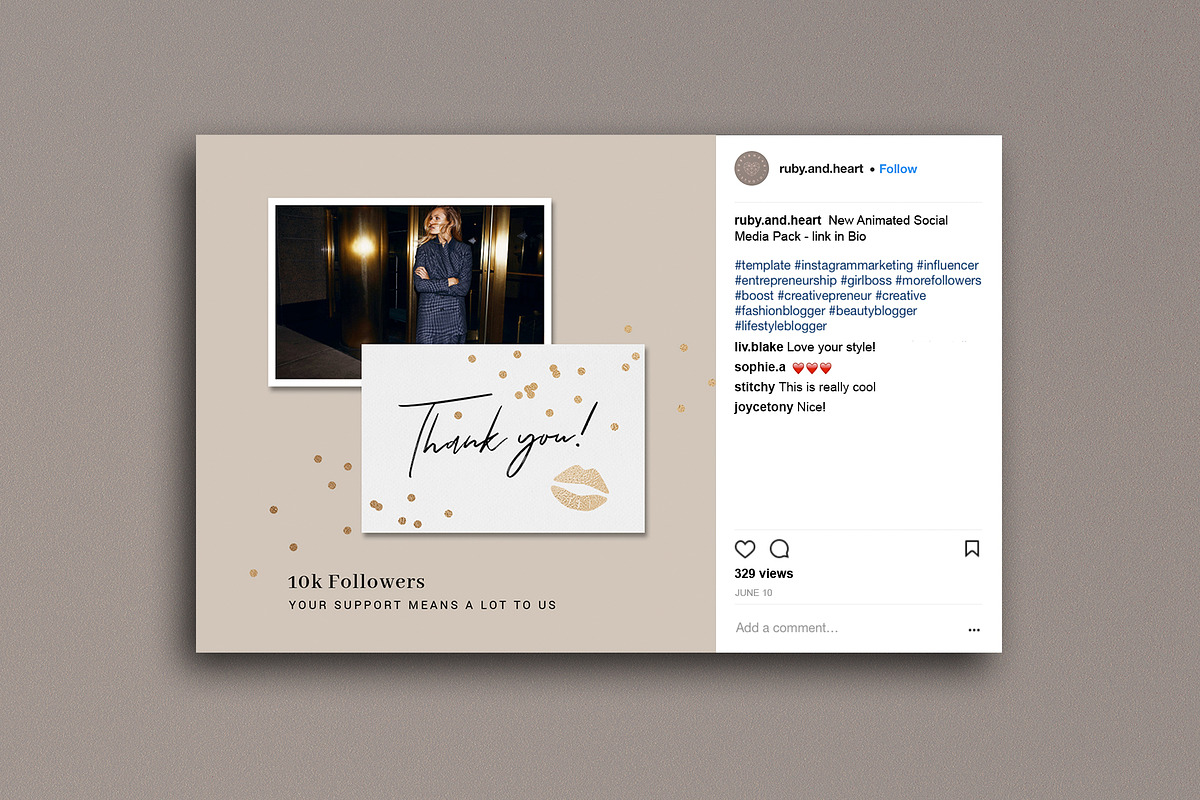 Animated Celebration Instagram Pack, a Social Media Template by Ruby&Heart Studio (Photo 4 of 7)