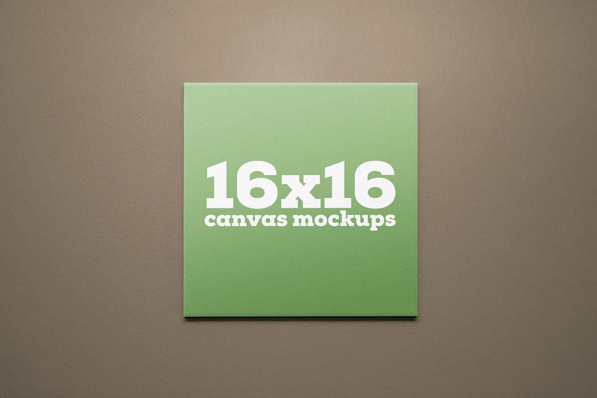 16x16 Square Canvas Mockups, a Print Template by Saunter Studios (Photo 1 of 2)