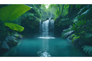 A quiet tropical lagoon with a, a Nature Photo by Igor Tichonow
