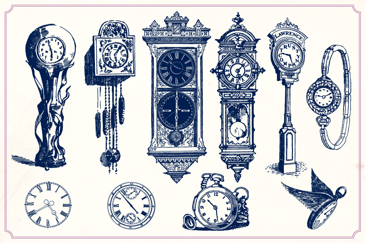 Vintage clocks and watches, a Technology Illustration by Mr Vintage (Photo 3 of 5)