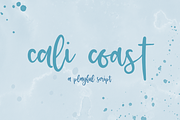 Cali Coast Script, a Script Font by Beck McCormick (Thumbnail 1 of 10)