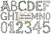 Christmas Lights Alphabet Clipart, an Illustration by OK Design (Thumbnail 1 of 5)