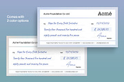 Giant Cheque / Check Template, a Stationery Template by BrandPacks (Thumbnail 4 of 6)
