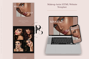 MakeUp Artist HTML Portfolio Website, a HTML Template by Pastel Pixels Studio