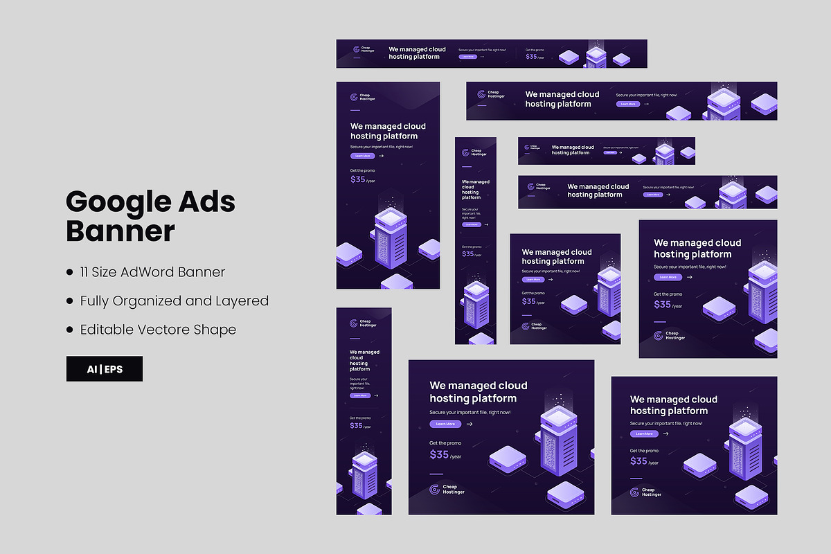 Hosting Google Ads Template, a Websites & App Template by Neermana