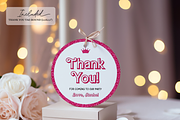 Pink Doll Party Thank You Tags, an Invitation Template by Digital_Mind (Thumbnail 4 of 6)