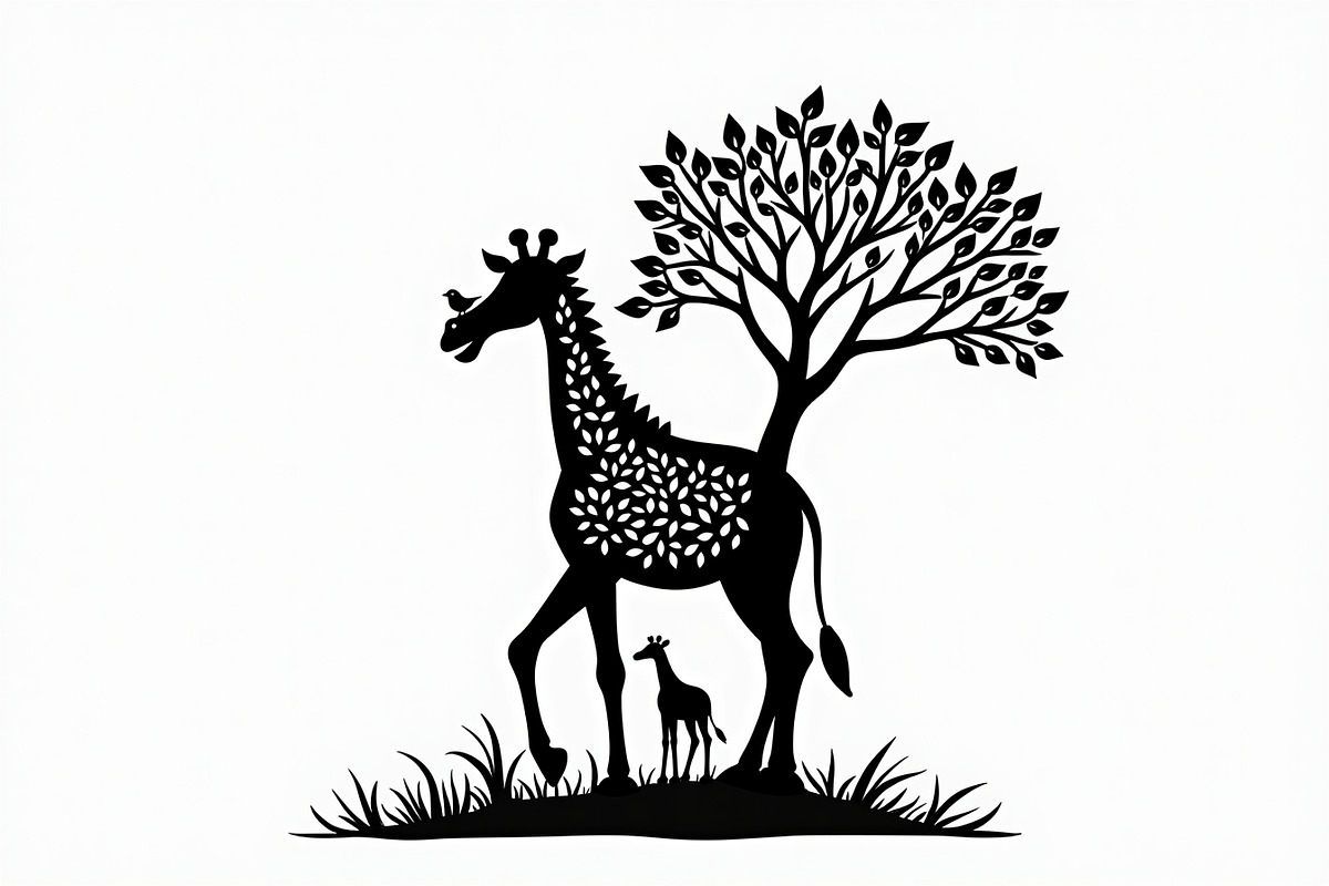 Giraffe Silhouette Vector design, an Illustration by Amazin_art (Photo 14 of 21)