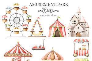 Amusement Park - Watercolor Set