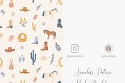 Western Cowboy Rodeo Seamless Patter, a Pattern Graphic by Pati Charm Studio (Thumbnail 5 of 7)