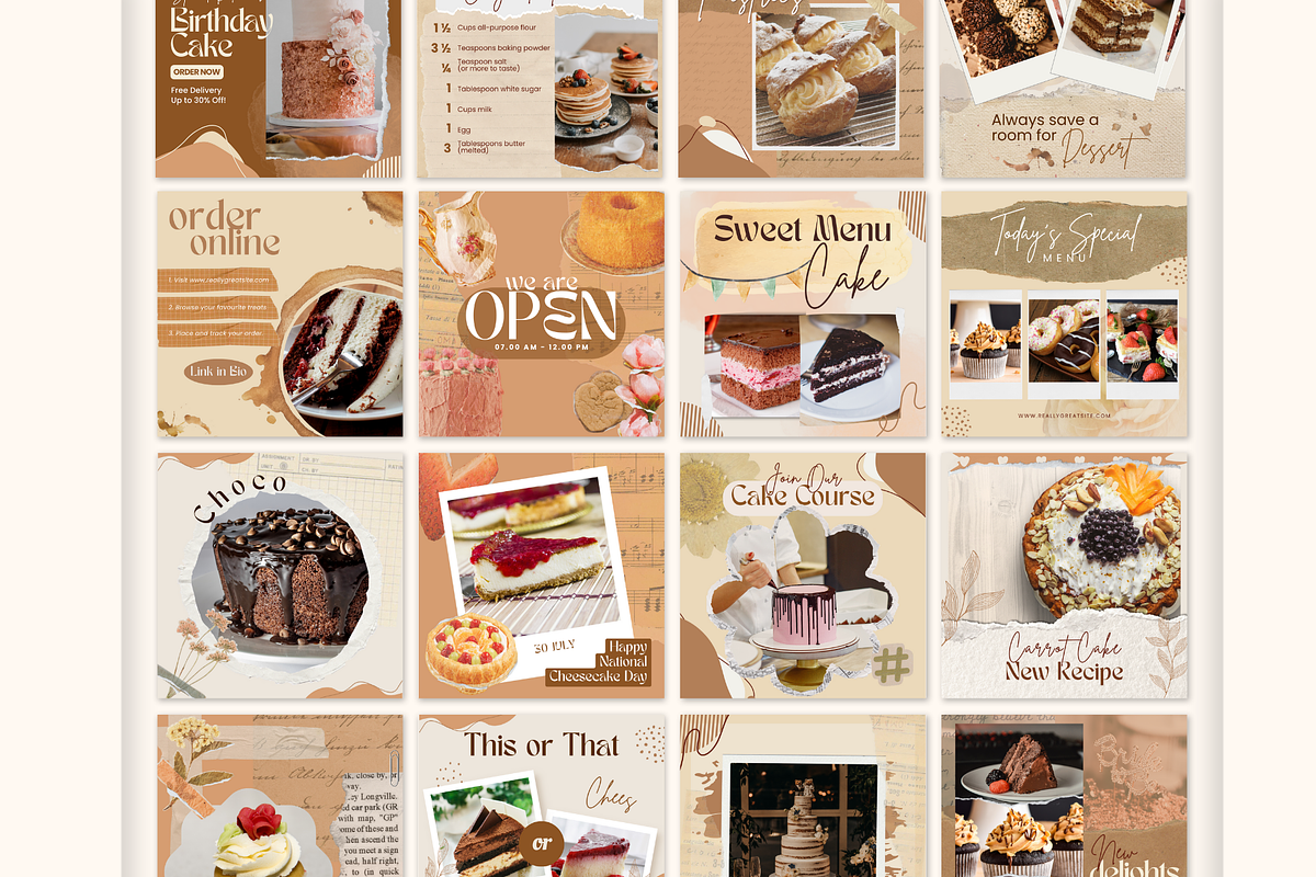 Canva Instagram Bakery Template, a Templates & Theme by Sakura Digitals (Photo 5 of 8)
