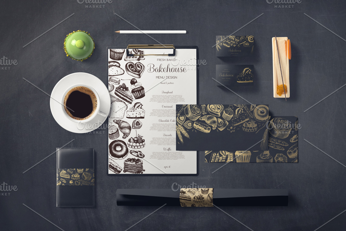Bakery Menu Design, a Food Illustration by Yevheniia (Photo 5 of 5)