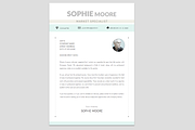 Resume Template + Cover Letter WORD, a Resume Template by PAPPERMINT RESUME STUDIO (Thumbnail 3 of 4)
