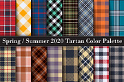 Spring / Summer 2020 Color Tartan, a Pattern Graphic by Vectorchoice (Thumbnail 1 of 7)