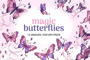 Magic Butterfly Clipart