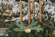 Christmas Watercolor Festive Clipart, an Animal Illustration by January Bloom (Thumbnail 13 of 32)
