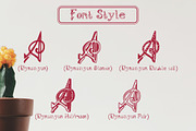 Dynastyan - 5 Font styles, a Script Font by Gblack Id (Thumbnail 5 of 7)
