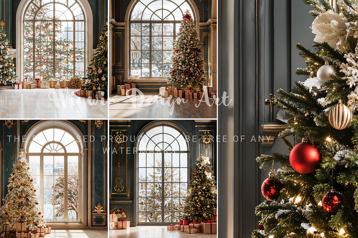 Christmas Arch Window Bundle, a Background Photo by Winwin Design Art (Photo 6 of 6)