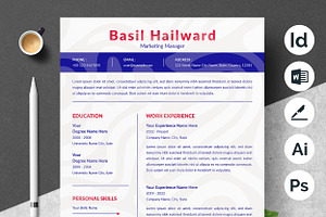 Bold Typography Resume Template, a Resume Template by ResumeInventor
