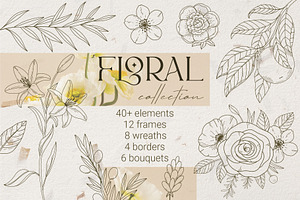 FLORAL LINE ART COLLECTION