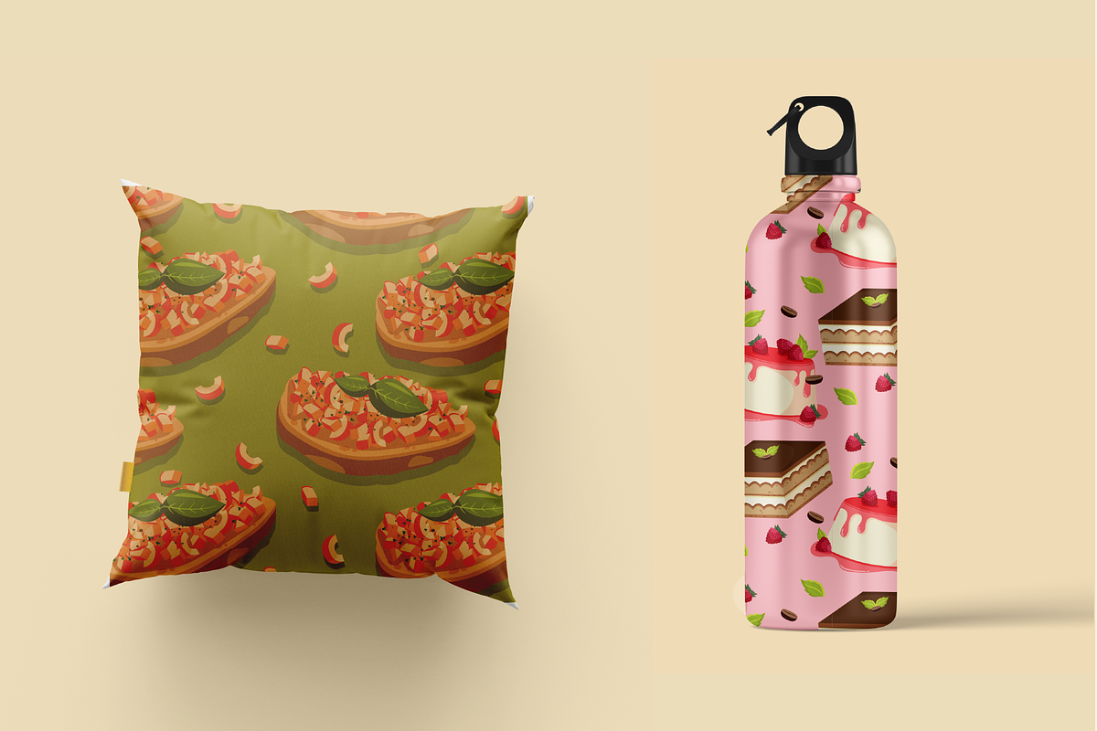 Italian Cuisine Food Illustrations, a Food Illustration by ThePixelLibrary (Photo 5 of 7)