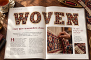 Woven Carpet Font, a Serif Font by Handmadefont (Thumbnail 5 of 15)