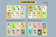 animal flash cards Alphabet for kids, a Card Template by noredinedesignco (Thumbnail 2 of 2)