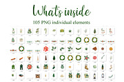 Watercolor Christmas Bundle PNG, a Seasonal Illustration by PatternPalette (Thumbnail 2 of 15)